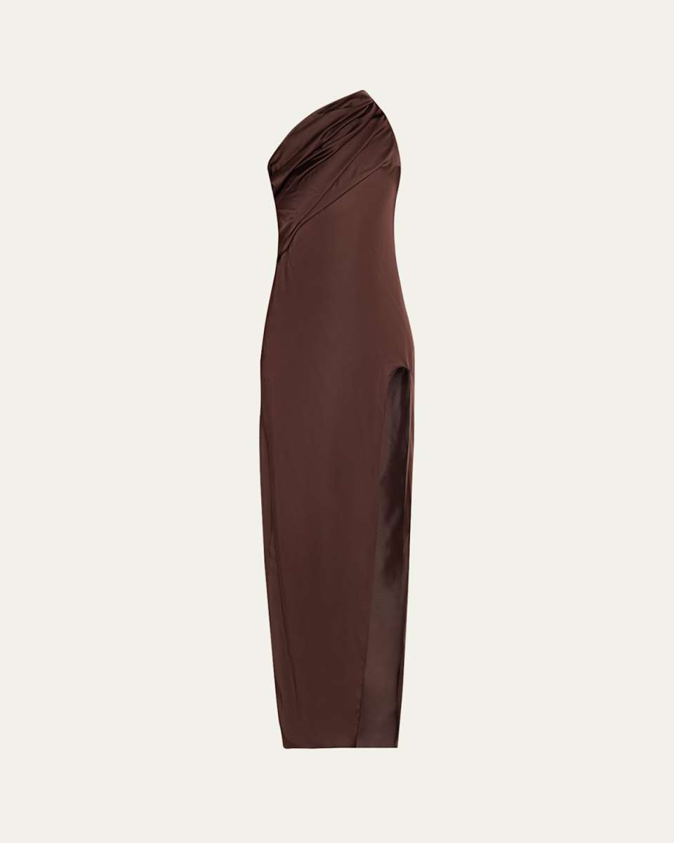 Athena One-Shoulder Arrowhead Dress
